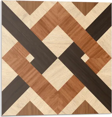 Immagine prodotto di Motivo geometrico in legno - Autoadesivo - Rivestimenti murali - Pannello murale - Decorazione murale - Pannelli murali decorativi - Pannelli murali 3D - Design murale autoadesivo - 4 pezzi 50 x 50 cm