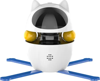Produktbild von Elektrisches Katzenspielzeug, Tier-Intelligenzspielzeug Katzenspielzeug, lustige KEatze, Drehbarer Intelligenter Katzenspielzeug, Weiß