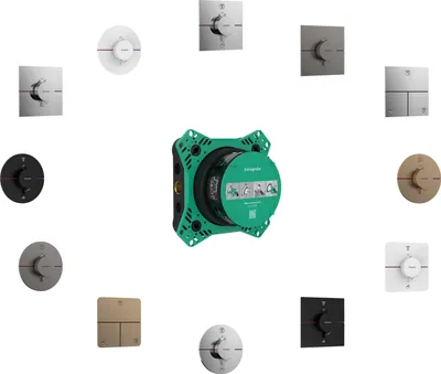 Immagine prodotto di hansgrohe ShowerSelect Comfort S robinet, encastré, 3 consommateurs, rosace ronde, 15558140, 15558140