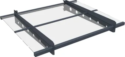 Obrázok produktu pre Kovová strieška Westmann Osta 100 antracit 100x80 cm