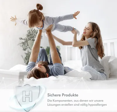 Produktbild von Matratze 180x200 cm Kaltschaum HR-Schaum 7-Zonen PEARL MAX Bett Konturschnitt H4 Höhe: 20cm