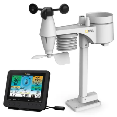 Obrázek produktu pro Počasová stanice National Geographic Profi s bezdrátovým připojením přes Wi-Fi a externím senzorem 7 v 1
