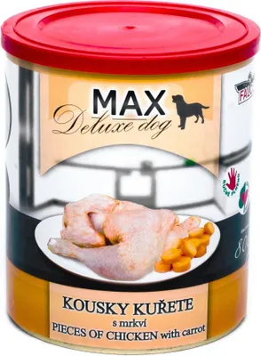 Image de MAX morceaux de poulet avec carottes 800 g