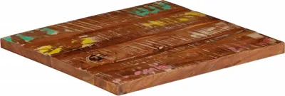 Produktbild von vidaXL Tischplatte 40x40x2,5 cm Quadratisch Altholz Massiv