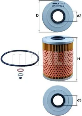 Produktbild von Ölfilter KNECHT OX 68D