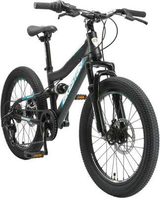 Produktbild von Bikestar Kinderfahrrad Mountainbike vollgefedert 20 Zoll Schwarz