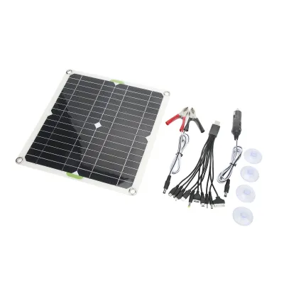 Obrázok produktu pre Súprava solárnych panelov, monokryštalický solárny panel, 200W solárny panel, solárny panel RV, kempingový solárny panel, prenosný solárny panel