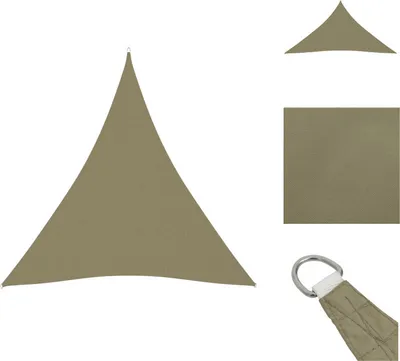 Obrázek produktu pro vidaXL Markýza Oxford Fabric Triangular 4x5x5 m Beige - Slunečníky a sluneční clony