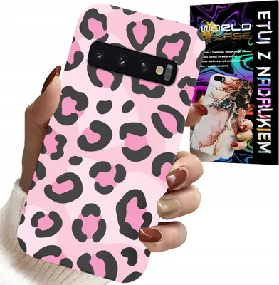 Obrázok produktu pre Puzdro Pre Samsung Galaxy S10 - Ružové S Leopardím Vzorom