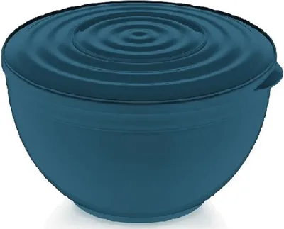 Produktbild von MICHELINO Rührschüssel mit Deckel Schüssel Salatschale Spülmaschinengeeignet 5500ml Blau