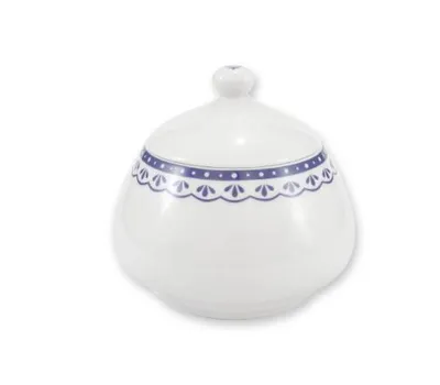 Obrázok produktu pre Cukornička, 0,30 l, HyggeLine, modrá, Leander, český porcelán Bez monogramu