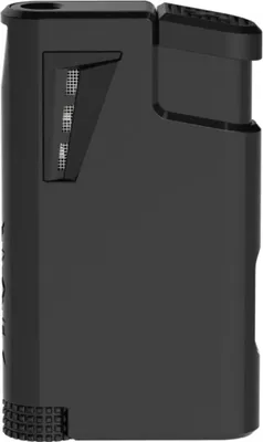 Immagine prodotto di Accendino XIKAR XK1 Jetflame, fiamma singola, nero, ricaricabile, ergonomico, finestra per il livello del gas