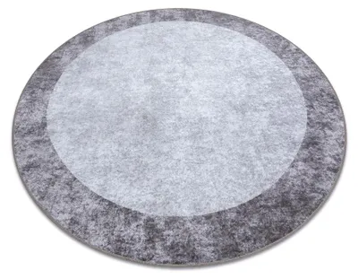 Image de Tapis lavable MIRO 51648.803 cercle Marbre antidérapant - gris foncé gris cercle 120 cm