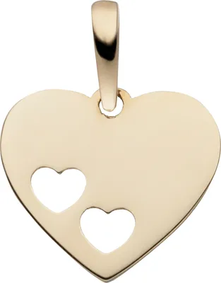 Produktbild von Anhänger Herzen 333 Gold Gelbgold