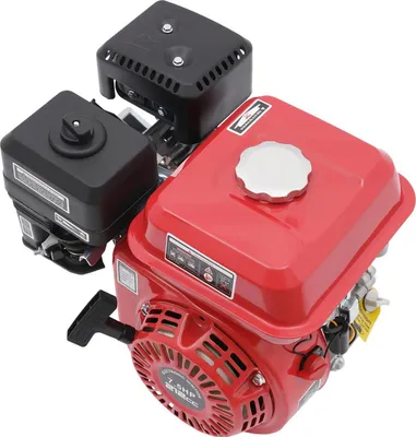 Produktbild von Benzinmotor - Viertakt Einzylinder - Leistung 7,5 PS, Hubraum 212 cm³, Horizontalwelle, Kraftstofftank 3,6 L, Ölvolumen 0,6 L - Rot
