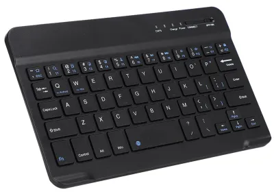 Productafbeelding van Draadloos Bluetooth-toetsenbord voor 7-8 inch tablet, zwart aluminiumlegering