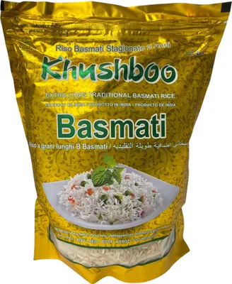Produktbild von Khushboo Gold Premium 1121 Basmati Reis 3x 1 kg Indischer Duftreis
