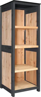 Produktbild von Gartenschrank/Outdoorküche Konsta Typ 603 Douglasie Hochscharnk 58 x 58 x 172 cm natur/anthrazit