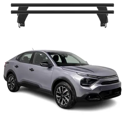 Imagen del producto de Soportes de techo Menabo para Citroen C4X / e-C4X, modelos 2022-2025, aluminio, color , juego de 2 piezas, capacidad máxima de 2 toneladas, Imagen generada por IA