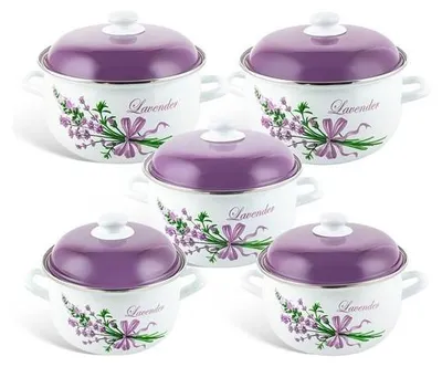 Image de Enamel Line - Batterie de cuisine émaillée de luxe 10 pièces