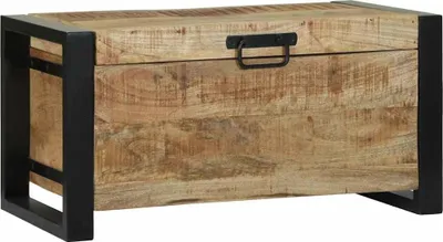 Image de Coffres de rangement 60 x 30 x 30 cm Bois de manguier massif