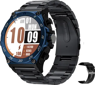 Produktbild von Smartwatch mit Ohrhoerern, 1,53-Zoll-IPS-High-Clear-Bildschirm, Sport-Gesundheitsueberwachung, Schlafmonitor-Uhr, IP67 wasserdicht, BT5.0 TWS-Ohrhoerer, lange Ausdauer, ueber 100 Multisport-Modi, BT-Anruf fuer Maenner und Frauen