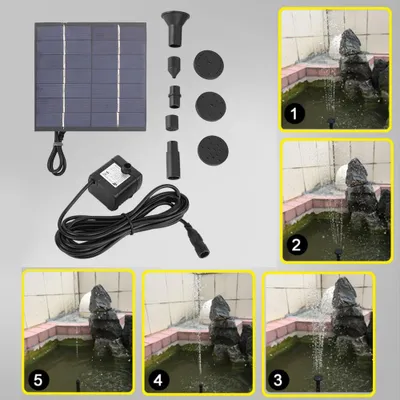 Obrázek produktu pro 1.4W solární panel ponorné vodní panel fontána čerpadlo rybník bazén fontána Kit