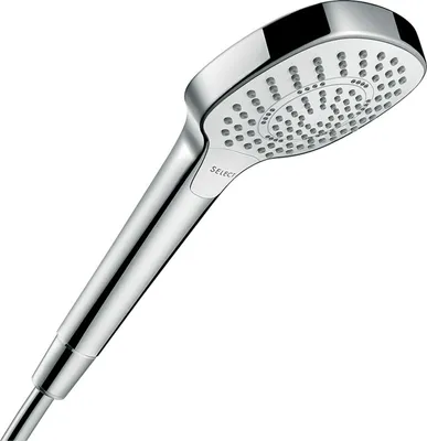 Zdjęcie produktu dla Hansgrohe Croma Select E, Ręczna słuchawka prysznicowa, Chrom, Biały, Ściana