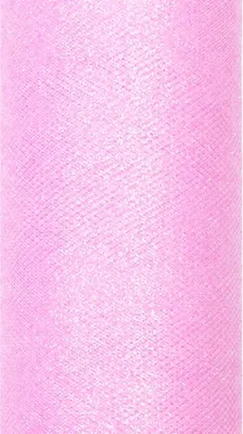 Produktbild von Glitzertüll, Hellrosa, 15cm x 9m, 1 Stk.