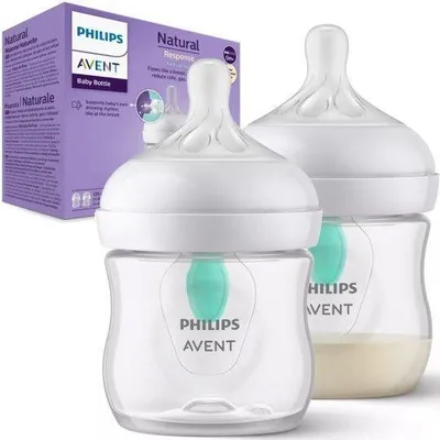 Philips Avent Natural Babyflasche, 2 × 125 ml, air free, Modell SCY670/02