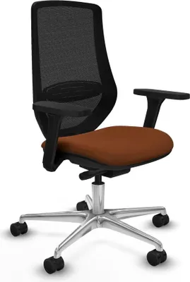 Produktbild von Bürostuhl Piqueras y Crespo D086N0W Braun Schwarz