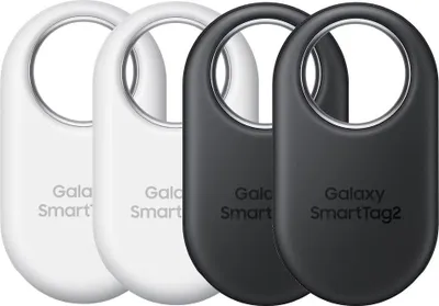Produktbild von Samsung Galaxy SmartTag 2 EI-T5600 4 Per Pack 2x black+ white, Artikel, Finder, Schwarz, Staubresistent, 120 m, IP67