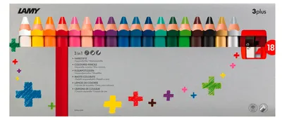 Immagine prodotto di LAMY 1223549 Matite colorate 3 in 1 LAMY 3plus, confezione da 18 pezzi