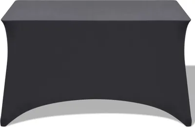 Image de vidaXL Housse de table extensible 2 pièces 120 x 60,5 x 74 cm Anthracite
