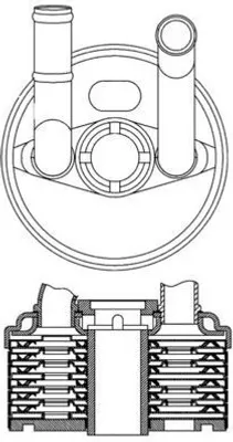 Produktbild von MAHLE Ölkühler Automatikgetriebe CLC 184 000S für VW POLO (9N)