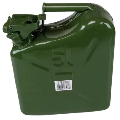 Produktbild von Anwicar Benzinkanister Metall 5 L Olive, Reservekanister Benzin & Diesel