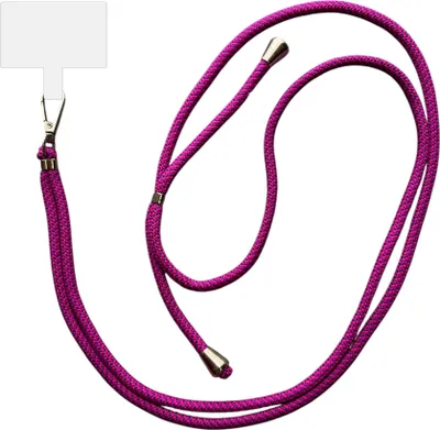 Image de Smartphonica Phone Cord Universal - cordon détachable réglable pour téléphone portable - 150 CM - Phone Chain Purple Pink
