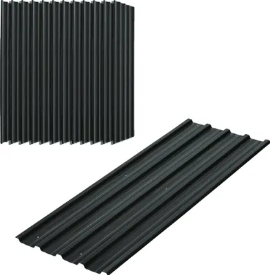 Obrázek produktu pro Sada střešních panelů, rozměry 129 x 45 cm, vodotěsná, typ přístřešek a sklad, ŠEDÁ