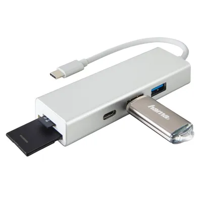 Produktbild von Rozbočovač USB 3.1 typu C 1:3 + čítačka kariet