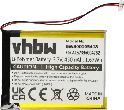 Produktbild von vhbw Akku kompatibel mit Samsung YP-T10JAGY, YP-T10JAB, YP-T10JAU, YP-T10JARY, YP-T10J, YP-T10 MP3-Player Musik Player (450 mAh, 3,7 V, Li-Polymer)