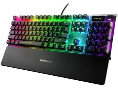 Immagine prodotto di Tastiera meccanica da gaming - STEELSERIES - Apex 7 Red Switch - FR - Tastierino numerico - Retroilluminazione RGB - Nero