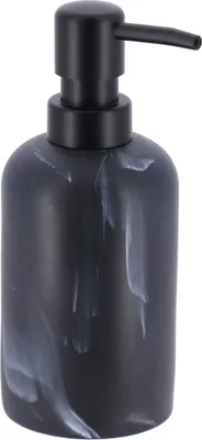 Produktbild von Seifenpumpe/Seifenspender - grau - Marmoroptik - Kunststoff - 300 ml
