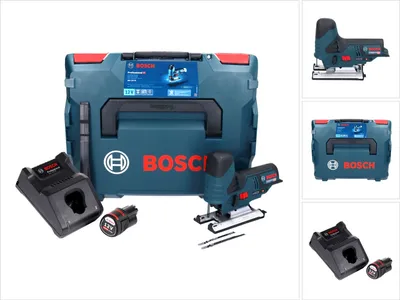 Produktbild von Bosch GST 12V-70 Professional Akku Stichsäge 12 V + 1x Akku 3,0 Ah + Ladegerät + L-Boxx