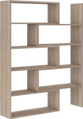 Produktbild von Masseno Buchregal LORIS für Wohnzimmer Büro oder Lesezimmer 72,5x24x138 cm, Sonoma Eiche