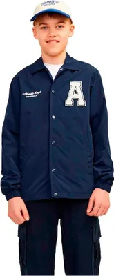 Produktbild von Jack & Jones 12256308_2078_152, Windbreaker-Jacke, Uni, Erwachsener, Kleidungsknopf, Polyamid, Blau