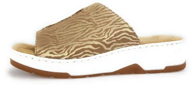 Immagine prodotto di Scarpe da casa Rieker Nabukino da donna, pantofole, sandali, color oro, per il tempo libero