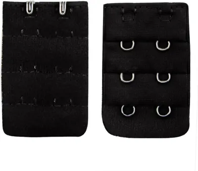 Imagen del producto de Juego de 2 extensiones para barras de ducha, con 2 ganchos, universales, de color negro, para mayor comodidad