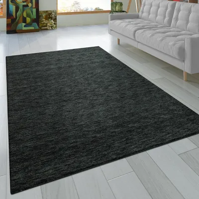 Produktbild von Teppich Wohnzimmer Kurzflor Naturfaser Einfarbig Handgearbeitet Gabbeh Grösse 80x150 cm