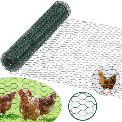 Produktbild von Sechskantgeflecht, Gartenzaun Maschendraht, Hasendraht Kleintier Volierendraht Tiergehege für Gartenzaun