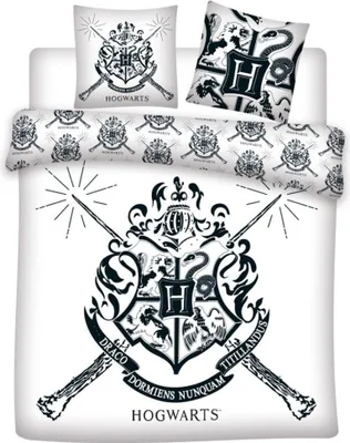 Immagine prodotto di Harry Potter Bettbezug Weiß - 240 x 220 cm Poliestere